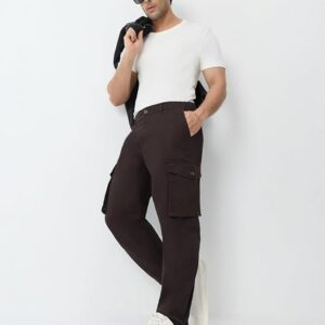 Shein Semi Elasticated Waist Buckle Strap Pleated