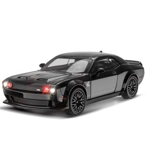 FEXXA 1:32 Scale Exclusive Alloy Metal Pull Back Die-cast Car Model with Sound Light Mini Auto Toy for Kids Metal Model Toy Car with Sound and Light? (1.32 Scale Dodge